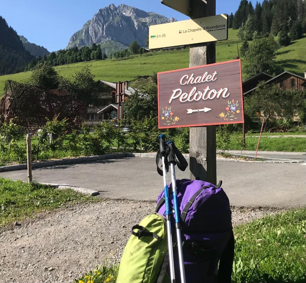 Chalet Peloton Abondance Extérieur photo